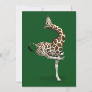 Carte Giraffe sportive bizarre