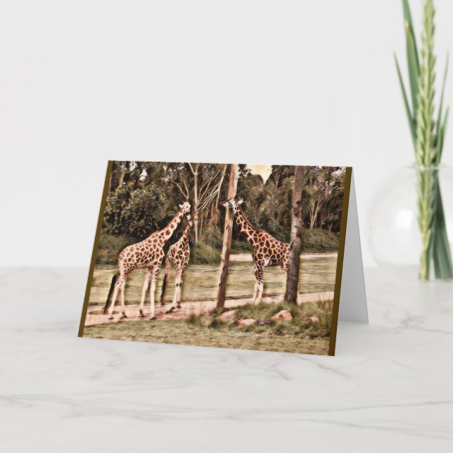 Carte Giraffes (Devant)