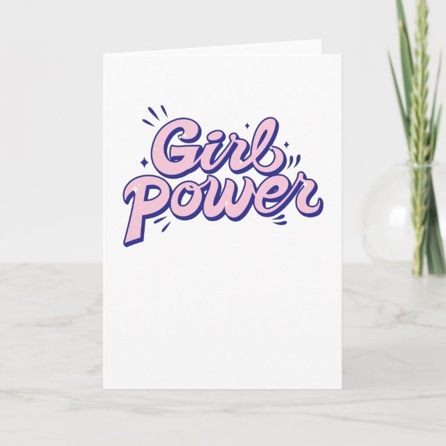 Carte Girl Power (Devant)