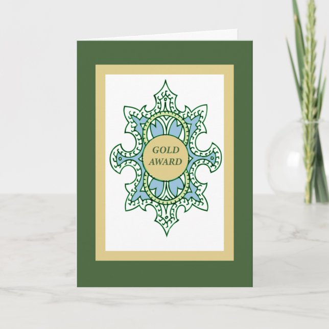 Carte Girl Scout Gold Award Félicitations Succès (Devant)