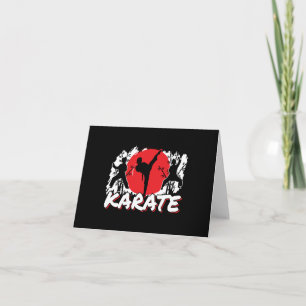Carte Girls Karate - Thème japonais patriotique Japon