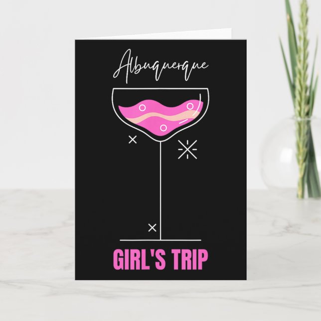 Carte Girls Trip Beach Drink Albuquerque New Mexico  (Devant)