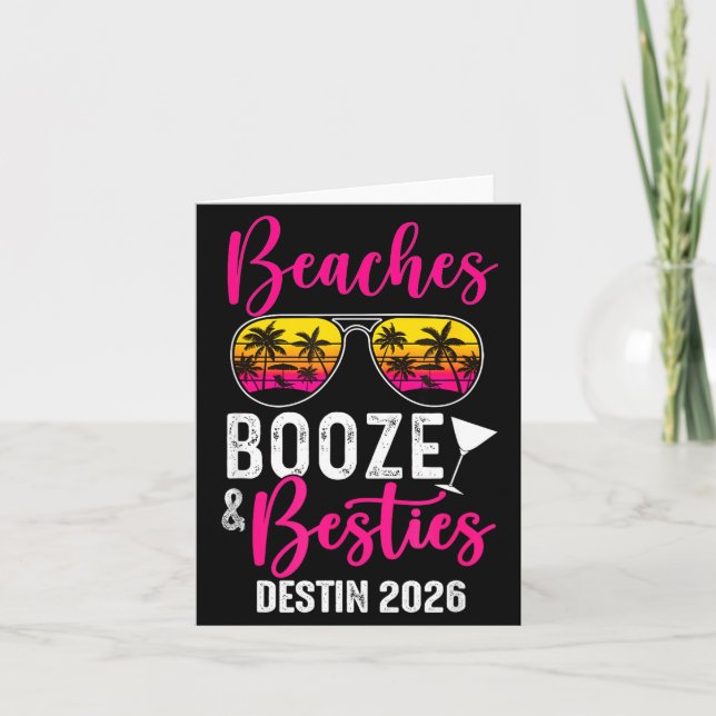 Carte Girls Weekend Trip Destin 2026 Beaches Booze Ies  (Devant)