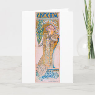 Carte Gismonda, Sarah Bernhardt, Mucha