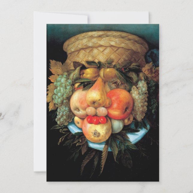Carte Giuseppe Arcimboldo - Panier de fruits (Devant)