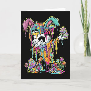 Carte Glace de football de Pâques qui coule Dabbing Foot