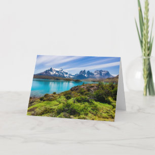 Carte Glace et neige Lac Pehoe, Patagonie, Chili