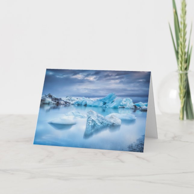 Carte Glace et neige | Lagune Jokulsarlon, Islande (Devant)