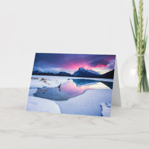 Carte Glace et neige Mt. Rundle, Canada