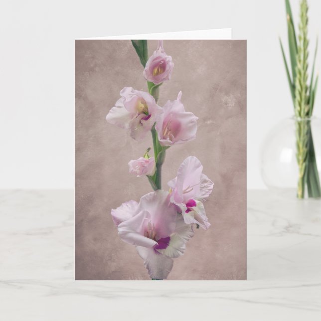 Carte Gladioli flower (Devant)