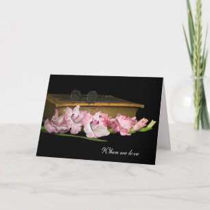 Carte Gladiolus avec Sympathie Vintage de la Bible