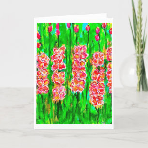 Carte Gladiolus d'été