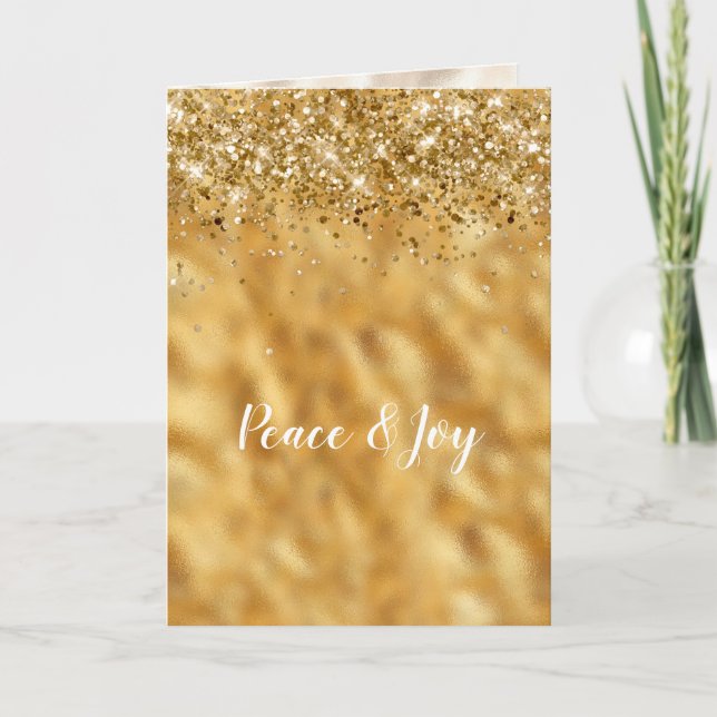 Carte Glam Gold Confeti Glitter Inspiration (Devant)