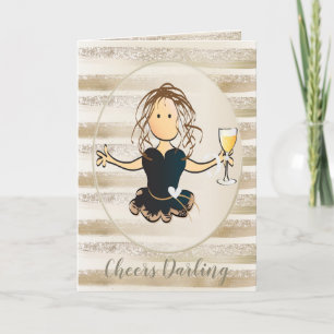 Carte Glamor Diamond Birthday Card pour elle