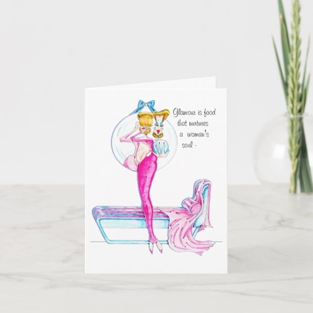 Carte Glamor Vanity/ doit voir à l'intérieur! (Devant)