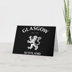 CARTE GLASGOW, ÉCOSSE