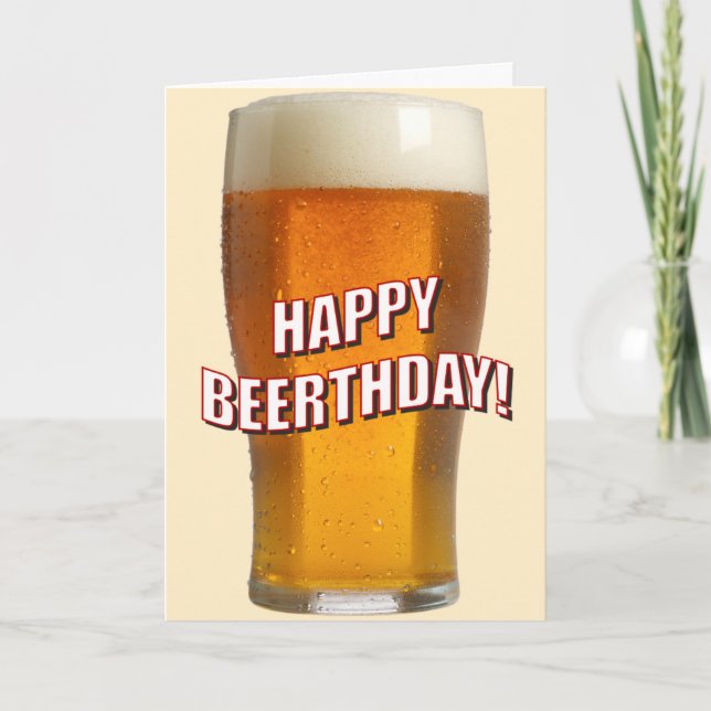 Carte Glass of Beer (Devant)