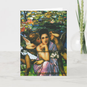 Carte Glass Window Arts par Louis Tiffany Card