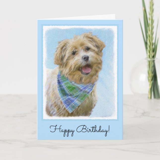 Carte Glen of Imaal Terrier Painting - Original Dog Art (Devant)
