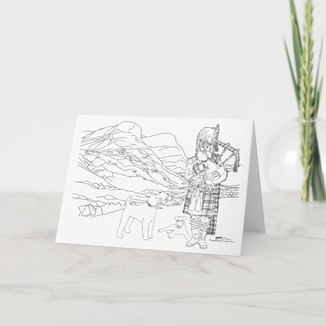 Carte Glencoe Valley Scotland (Devant)