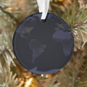 Carte globale La ville de la Terre s'illumine la n