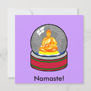 Carte Globe De Neige Bouddha