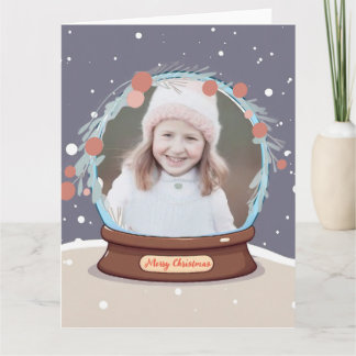 Carte Globe des neiges de Noël