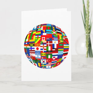 Carte Globe du drapeau