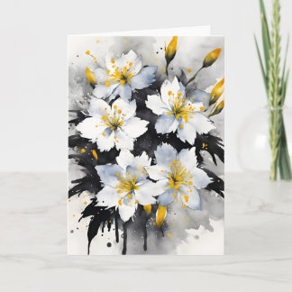 Carte Glory of the Snow - Watercolor flowers