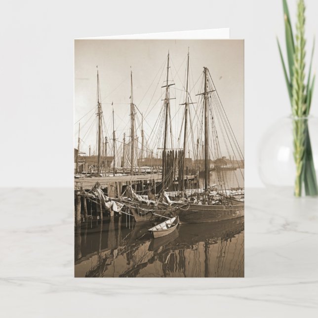 Carte Gloucester Massachusetts Wharf 1905 (Devant)