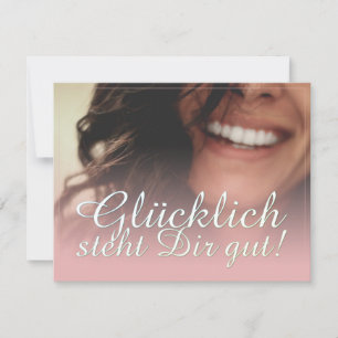 Carte Glücklich steht Dir intestin ! - Rosé