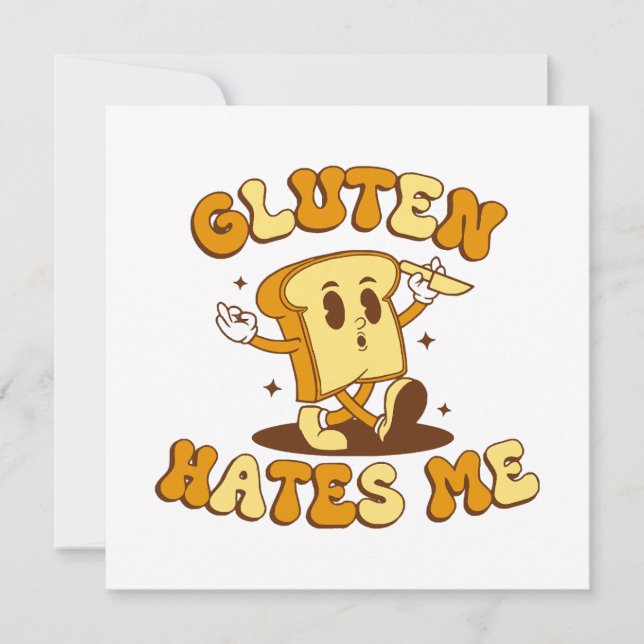 Carte Gluten me déteste (Devant)