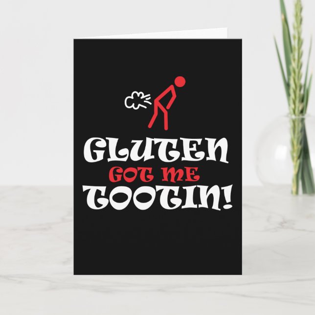 Carte Gluten me fait Tootin Funny (Devant)