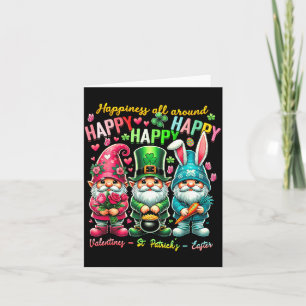 Carte Gnome de bonheur tout autour Joyeuse Saint-Valenti
