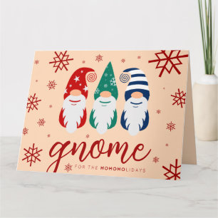 Carte Gnome de Noël Hygge pour les fêtes de neige
