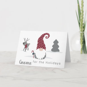 Carte Gnome et Reindeer Scandinavian Tomte design