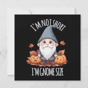 Carte Gnome mignon fantaisiste en automne