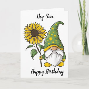 Carte GNOME SOUHAITE À SON FILS UN "HEUREUX 40ème ANNIVE