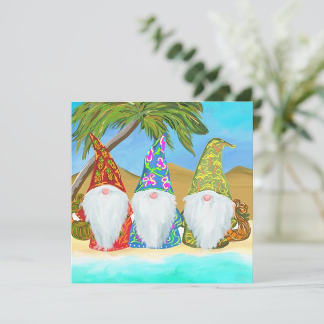 CARTE GNOMES DE PLAGE (Debout devant)