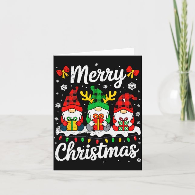 Carte Gnomes Xmas Funny Merry Christmas Squad For Men Wo (Devant)