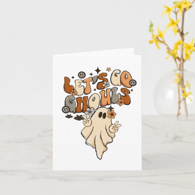Carte Go Ghouls Halloween Ghost (Fleur jaune)