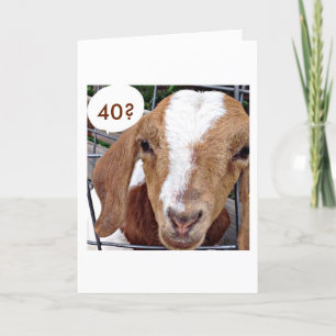 Carte GOAT=VOUS DEVEZ M'ENTRAÎNER "40e ANNIVERSAIRE"