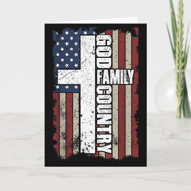Carte God Family Country  (Devant)