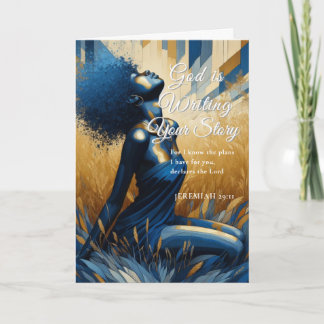 Carte God Is Writing Your Story Jeremiah 29:1 Greeting