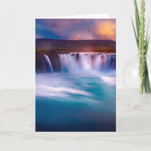 Carte Godafoss, chutes d'Islande
