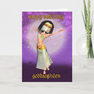 Carte Godgirl Anniversaire Avec Jolie Danseuse