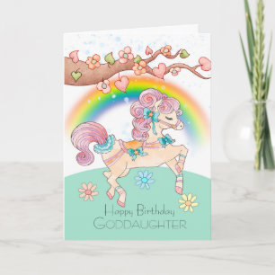 Carte Godgirl Anniversaire Avec Un Pony Doux