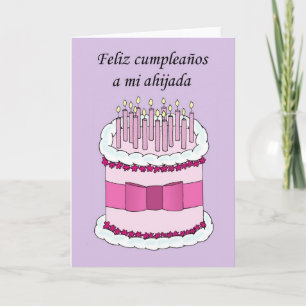 Carte Godgirl espagnole Joyeux anniversaire