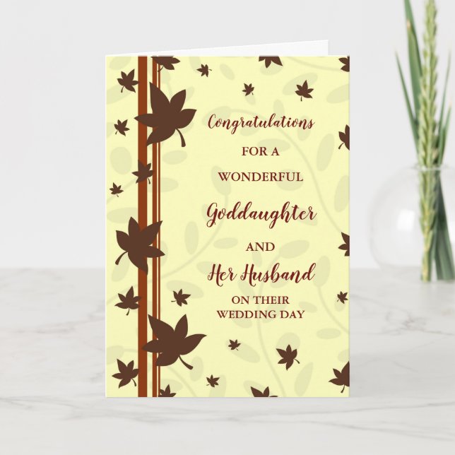 Carte Godgirl & Son Mari Mariage Félicitations (Devant)