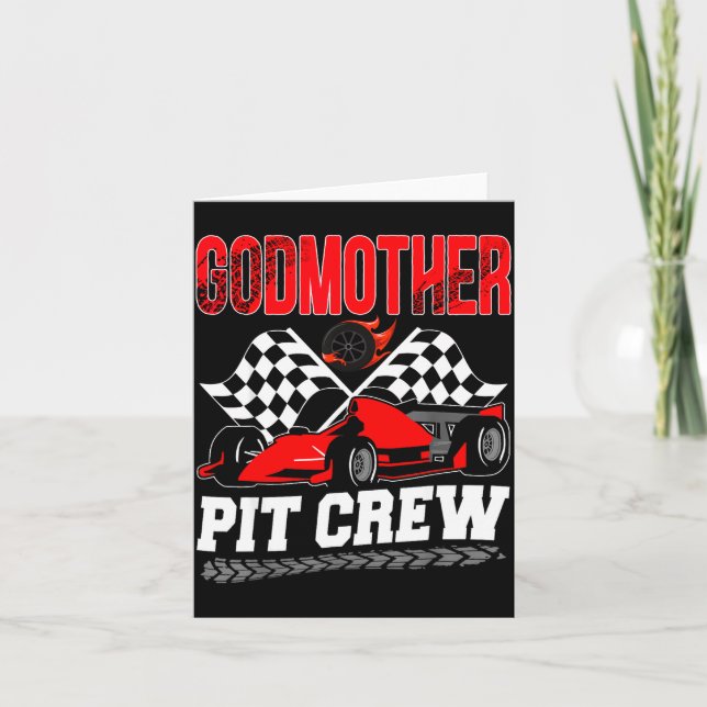 Carte Godmother T Crew Racing Family Race Car Birthday B (Devant)